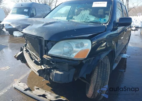 2005 Honda Pilot Ex-L from USA, damaged, VIN 2HKYF18575H526014